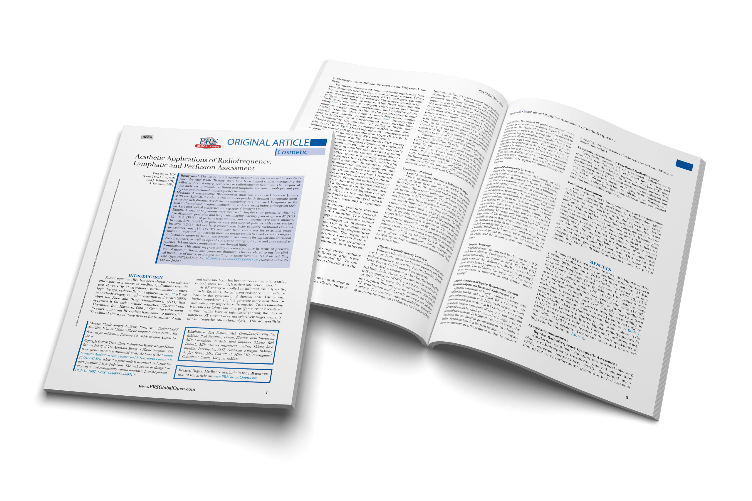Aesthetic Applications of Radiofrequency: Lymphatic and Perfusion Assessment